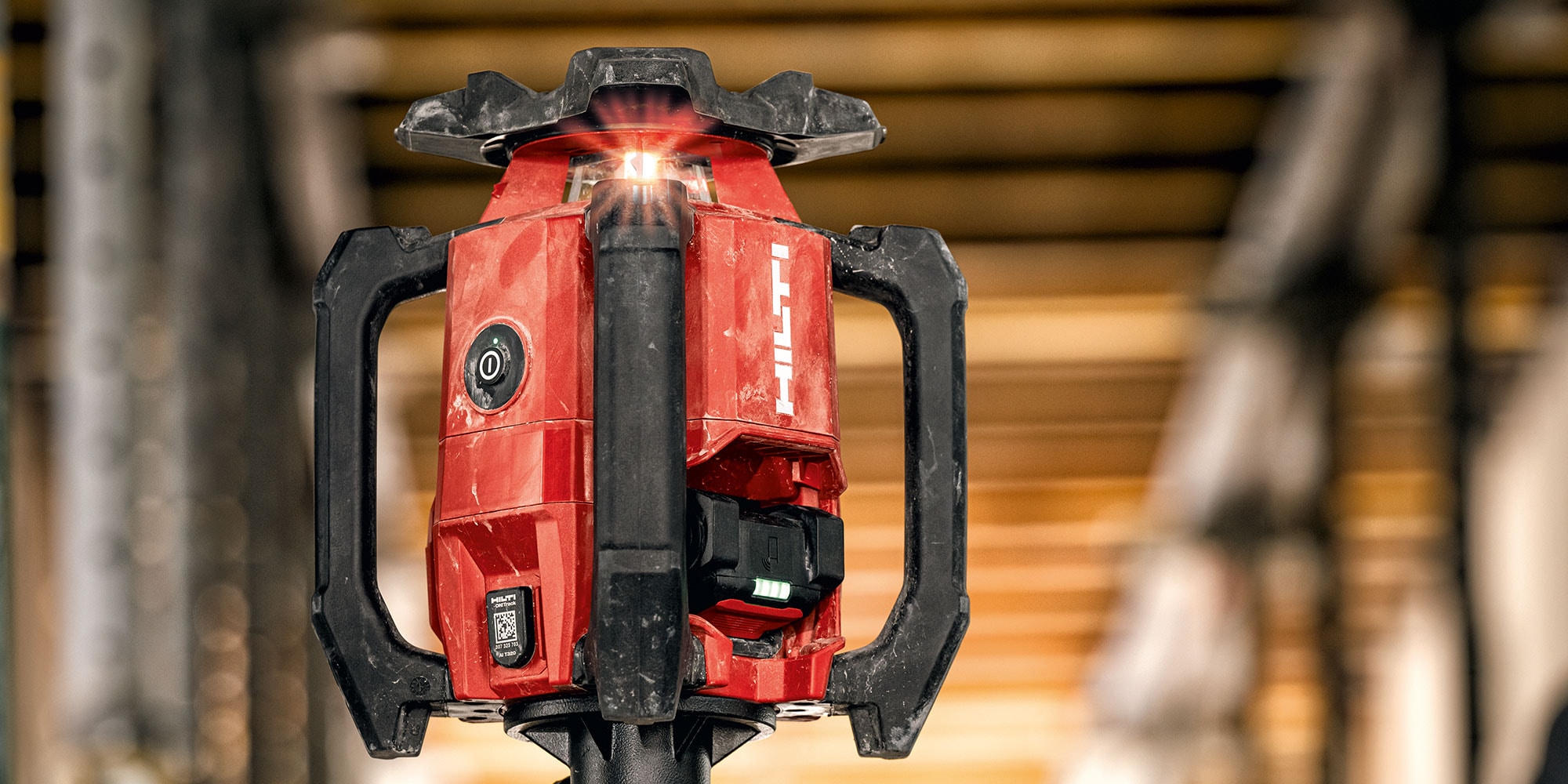 Ротаційний лазер на будівельному майданчику