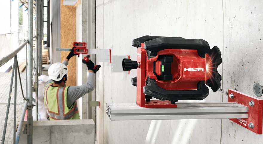 ротаційний лазерний нівелір PR 40-22 для вирівнювання фасадів