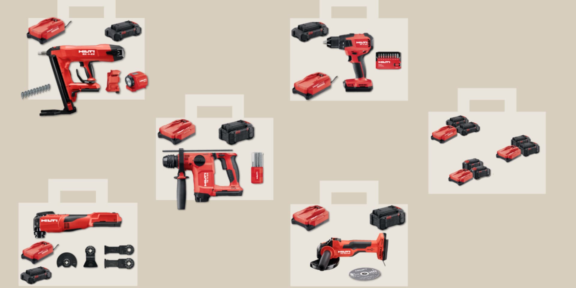 комбо набори Nuron Hilti