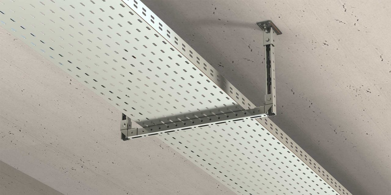 монтаж кабельних лотків хілті