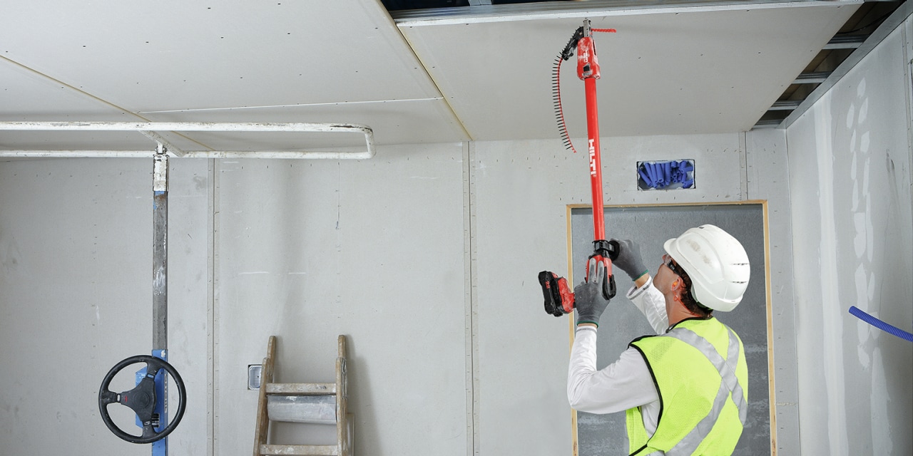 встановлення гіпсокартону хілті