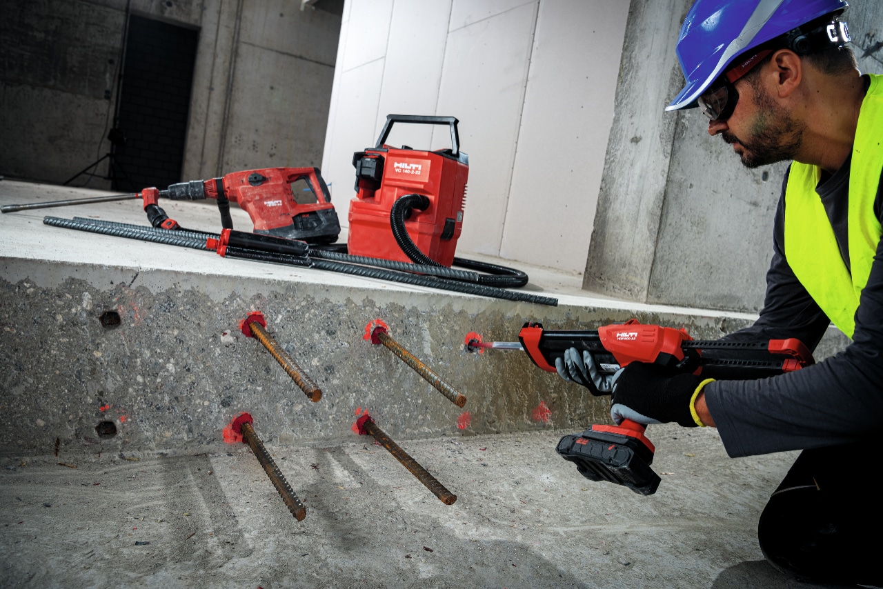 вклеювання арматури Rebar hilti