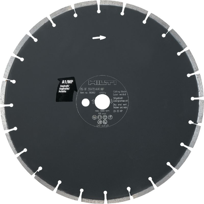 A1/MP Диск для нарізувача швів (асфальт) Високоякісний диск для машин для різання підлоги потужністю 20-35 к. с. – для різання асфальту
