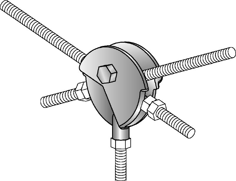 MQI-AV З'єднувальна гайка Оцинкована з'єднувальна гайка для простого встановлення різьбових шпильок