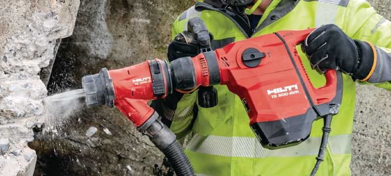 TE 500-AVR SDS-Max Відбійний молоток Універсальний відбійний молоток TE-Y (SDS Max) з системою активного поглинання вібрації (AVR) для довбання бетону та цегляної кладки у легкому режимі Застосування 1