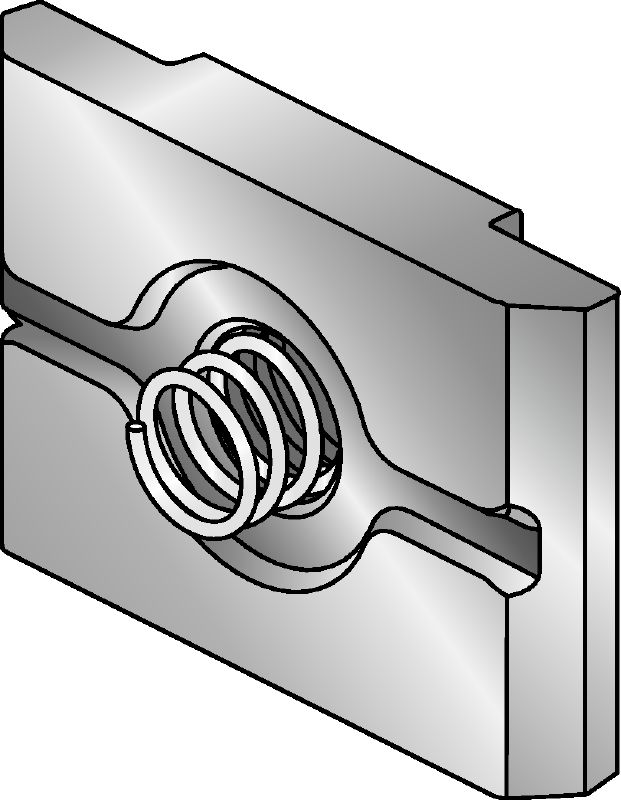 Пласка шайба DIN 125 M12 (гаряче цинкування) Гарячеоцинкована пластина для простого кріплення та регулювання однією рукою з'єднувальних елементів MI і MIQ