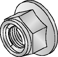 M12-F-SL-WS 3/4 Шестигранна гайка Гарячеоцинкована шестигранна гайка з самоблокуючим механізмом, яка використовується з усіма з'єднувачами MI