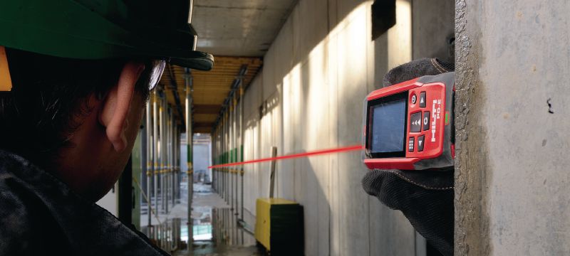 PD-E Лазерна рулетка Лазерна рулетка з вбудованим видошукачем для зовнішніх робіт для вимірювання відстаней до 200 м Застосування 1