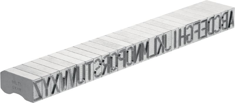 X-MC S 8/12 Маркувальні штампи для сталі Гострі широкі букви та цифри для нанесення ідентифікаційного маркування на металі