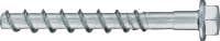 HUS2-H 8/10 Анкер-шуруп Высококачественный анкер-шуруп (углеродистая сталь, шестигранная головка) для быстрого крепления постоянных или временных конструкций в бетоне