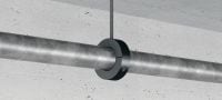 MRP-KF Хомут із швидкодіючим запірним механізмом для труб холодопостачання Високоякісний міцний ізоляційний трубний хомут з принципово новим швидкозатискним замком для монтажу труб холодопостачання для високих навантажень Застосування 2