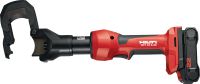 NCT 45 S-22 Акумуляторний інструмент для різання сталеалюмінієвих кабелів і тросів Акумуляторний гідравлічний інструмент, що працює за типом гільйотини, зі збільшеною потужністю для різання сталеалюмінієвих кабелів та тросів (платформа батарей Nuron)