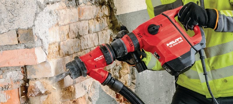 TE 500-AVR SDS-Max Відбійний молоток Універсальний відбійний молоток TE-Y (SDS Max) з системою активного поглинання вібрації (AVR) для довбання бетону та цегляної кладки у легкому режимі Застосування 1