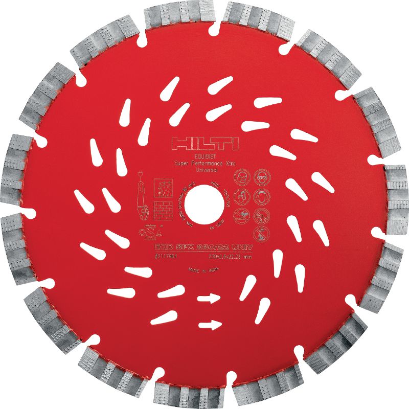 SPX Універсальний алмазний диск Спеціальний алмазний диск з технологією Equidist, оптимізований для різання у різноманітних базових матеріалах