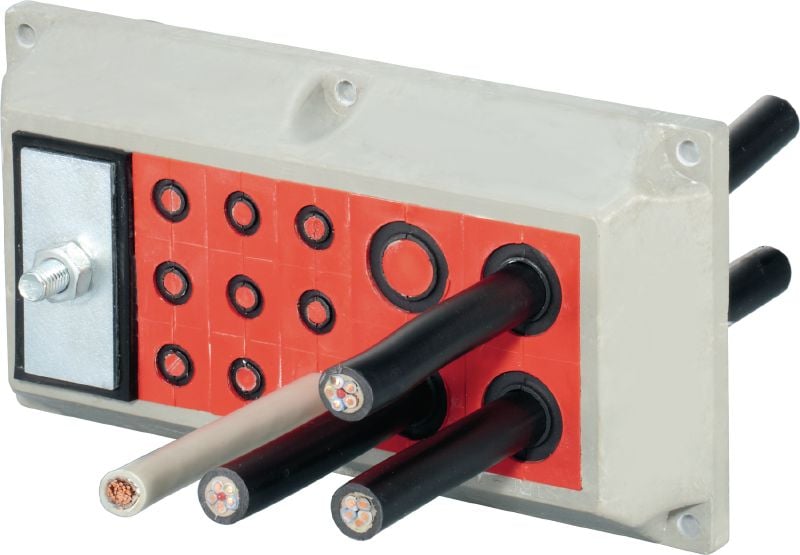 Система CFS-T STRF Перехідні рами для встановлення модулів для герметизації кабелів, що проходять крізь монтажні шафи Застосування 1
