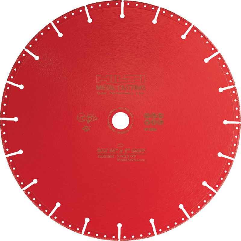 SPX Алмазный диск для металла Алмазный универсальный диск серии SPX (экстравысокая производительность) для бензорезов для резки металла и любых других базовых материалов