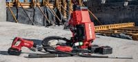 NCV 10-22 Вібратор рюкзачного типу для бетону Акумуляторний вібратор рюкзачного типу для бетону з безщітковим двигуном для ущільнення стін, перекриттів та фундаментів (платформа батарей Nuron) Застосування 3