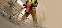 TE-H28P FM Високоефективне вузьке пласке долото HEX 28 (H28) з багатогранною хвилястою формою для важких демонтажних робіт у бетоні Застосування 2