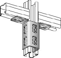 MQV-2D-R З’єднувач для каналів З'єднувальний елемент з нержавіючої сталі (A4) для каналів для двовимірних конструкцій