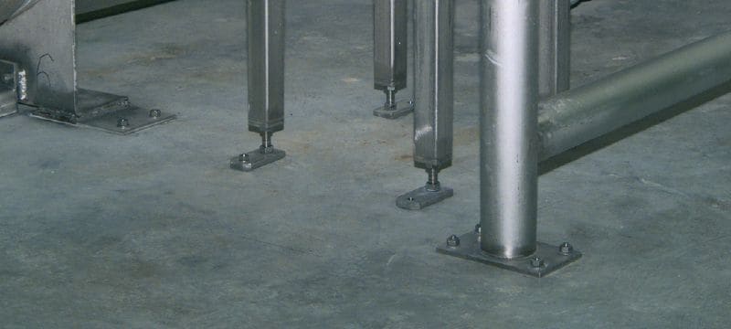 HSA-R Распорный анкер из нержавеющей стали Высокоэффективный распорный анкер для регулярного использования при статических нагрузках в бетоне без трещин (нержавеющая сталь A4) Применения 1