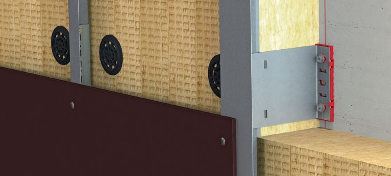 FOX VI L Кронштейн Універсальний настінний кронштейн для монтажу підконструкцій для навісних фасадів Застосування 1