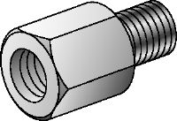GA різьбові адаптери Оцинковані різьбові адаптери для з'єднання внутрішньої і зовнішньої різьби різних діаметрів