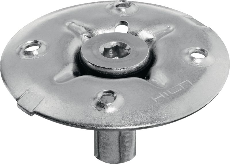 X-FCM-R Кріпильний диск для решітчастих настилів (нержавіюча сталь) Кріпильний диск з нержавіючої сталі для кріплення підлогових решітчастих настилів з використанням різьбових шпильок у висококорозійних середовищах