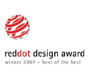                Цей продукт отримав премію «Best of the Best» нагороди у галузі дизайну «Red Dot Design Award».            