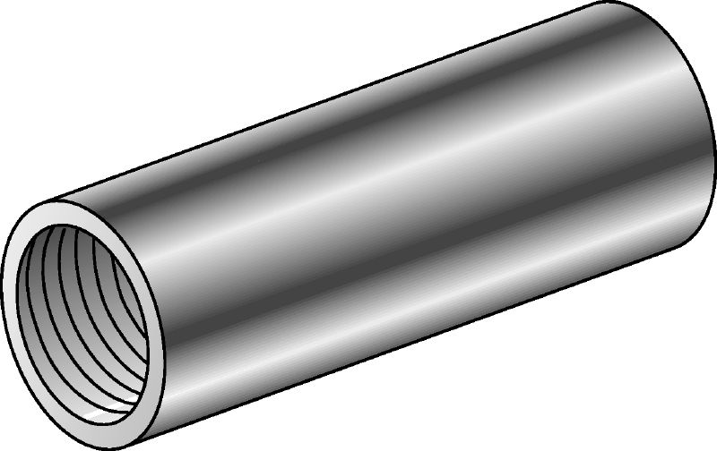  Оцинкованная круглая соединительная муфта для увеличения длины резьбовых шпилек