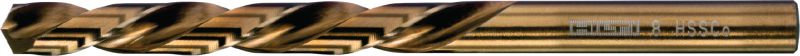 HSS-Co Кобальтове свердло Високоякісне кобальтове свердло HSS для свердління отворів невеликого діаметра у звичайній і нержавіючій сталі з межею міцності ≤1100 Н/мм², відповідає стандарту DIN 338/340