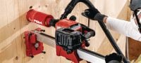 DD 150-U-22 Акумуляторна бурильна установка Акумуляторна бурильна установка для буріння вручну або на станині отворів діаметром 52-162 мм (2 - 6-3/8) у бетоні та до 252 мм (10) у цегляній кладці (платформа батарей Nuron) Застосування 5