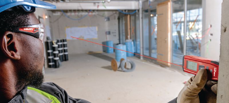 PD-S Лазерна рулетка Легка у використанні лазерна рулетка для вимірювання відстані та площини до 60 м Застосування 1
