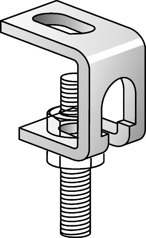 Підвісний елемент Оцинкований підвісний елемент для одноточкового кріплення підвісних труб з використанням різьбових шпильок