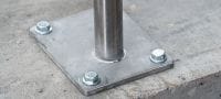 HUS4-H Анкер-шуруп Высокоэффективный анкер-шуруп для быстрых креплений к бетону (углеродистая сталь, шестигранная головка) Применения 2